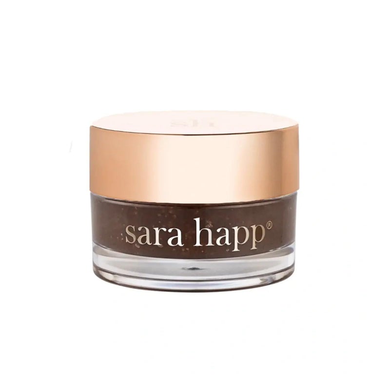 Sara Happ The Lip Scrub Brown Sugar Scrub for Dry Lips  Gently Exfoliate Polish and Revitalize Lips with Vitamin E and Jojoba  Grape OilsVegan 05 oz