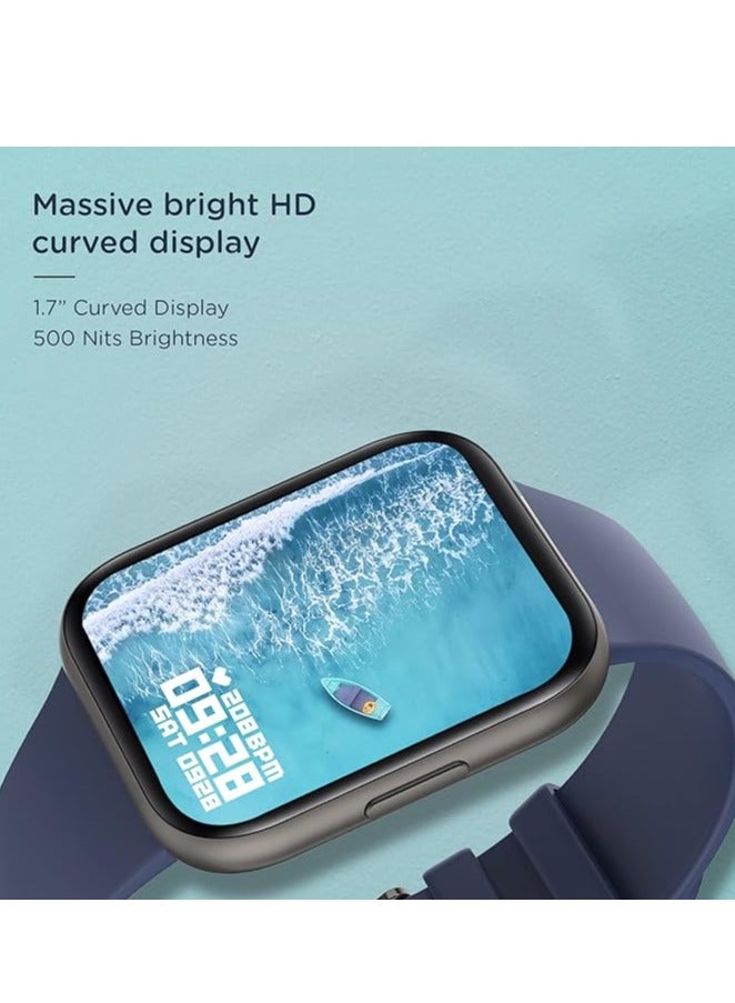 Pebble Pro Spo2 Full Touch 1.7 Inch 3D Curved Display Smart Watch Metal Body, 7 Days Battery Life With 24 * 7 Heart Rate Monitoring, Ip68, Blood Oxygen, Fitness, Sports & Sleep Tracking 22 mm - Image 3