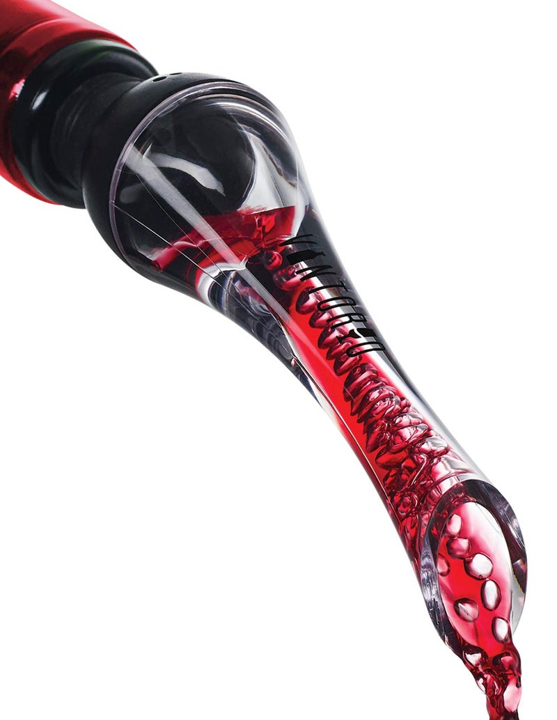 Vintorio Wine Aerator Pourer - Premium Aerating Pourer and Decanter Spout (Black) - Image 1