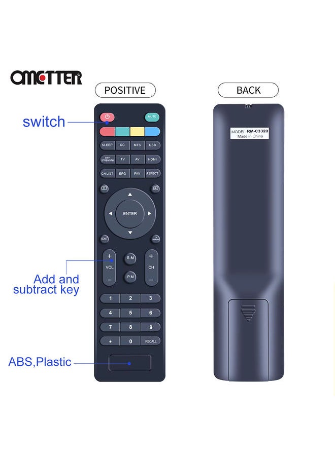 New Original Remote Control RM-C3320 for JVC lt-49ma770 lt-65ma770 LT-43MA770 LT-50MAW500 LCD TV Proscan PLED2435A-D