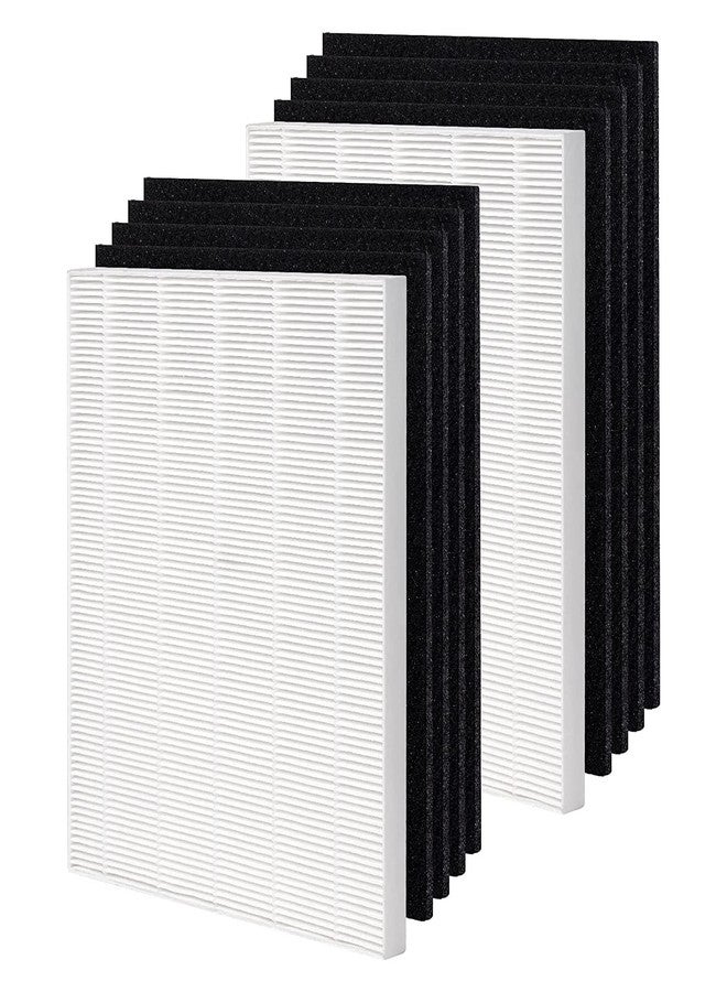 SUNRRA C545 Replacement S Filter Compatible with Winix C545, Part# 1712-0096-00, 2 HEPA + 8 Activated Carbon Filters - Image 1