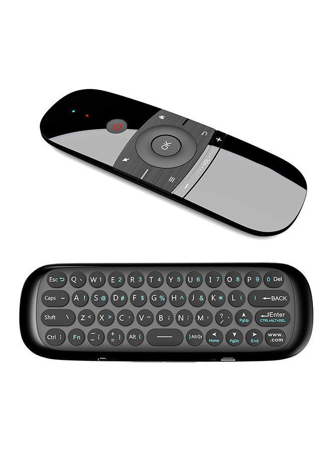 NIBEMINENT W1 Keyboard Mouse Wireless 2.4G Fly Air Dual Side IR Remote Control Black  - Image 2