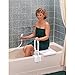 Carex Portable Shower Bench Shower Bath Seat Fits tub having width in the range of 1928 Comfortable Contoured Seating Area with 300 Pound Weight Capacity Portable and Easy to Store - Image 4