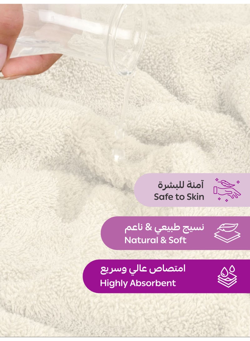 دوناتيلا طقم مناشف حمام فاخرة  قطع قطن مشط %  جرام للمتر المربع سريع الجفاف فائق الامتصاص سميك وفخم للاستخدام اليومي والفندقي والسبا والجيم - Image 4