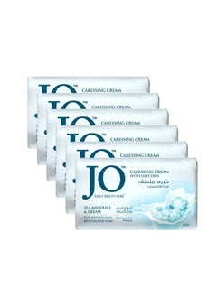 Jo Caressing Cream with Glycerin Bar Soap - Sea Minerals & Cream 125g Pack of 2  - Image 3