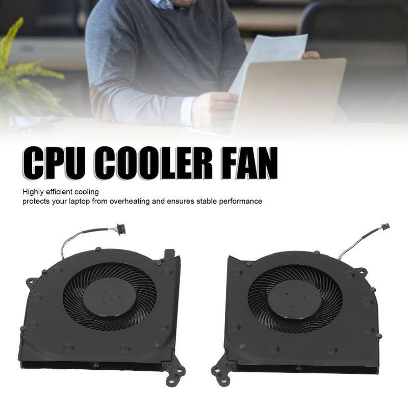 Zyyini CPU GPU Cooling Fan Replacement Compatible With Legion 5 15IMH05 15IMH05H 5F10S13917 5F10S13914 Series Laptop Black Efficient Heat Dissipation Low Noise - Image 3
