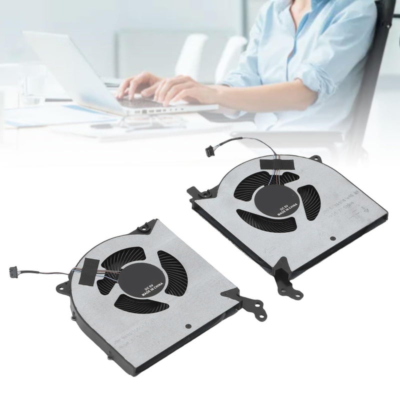 Zyyini CPU GPU Cooling Fan Replacement Compatible With Legion 5 15IMH05 15IMH05H 5F10S13917 5F10S13914 Series Laptop Black Efficient Heat Dissipation Low Noise - Image 4