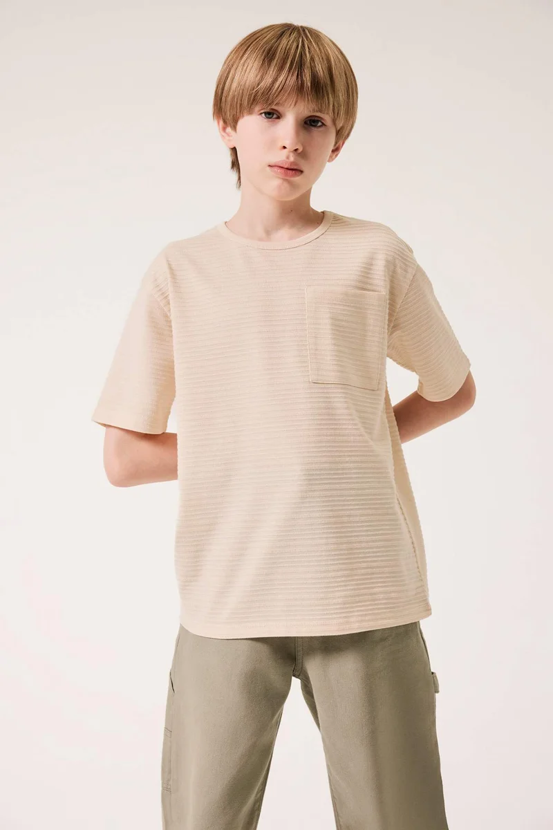 ديفاكتو Boy Regular Fit Crew Neck Short Sleeve T-Shirt