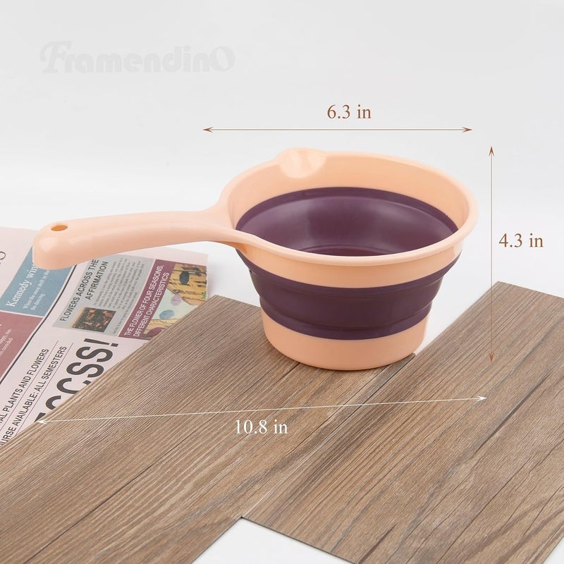 V9 Folding Water Ladle Collapsible Portable SpaceSaving Scoop for Kitchen Bathroom Washing Pack of 1  - Image 3