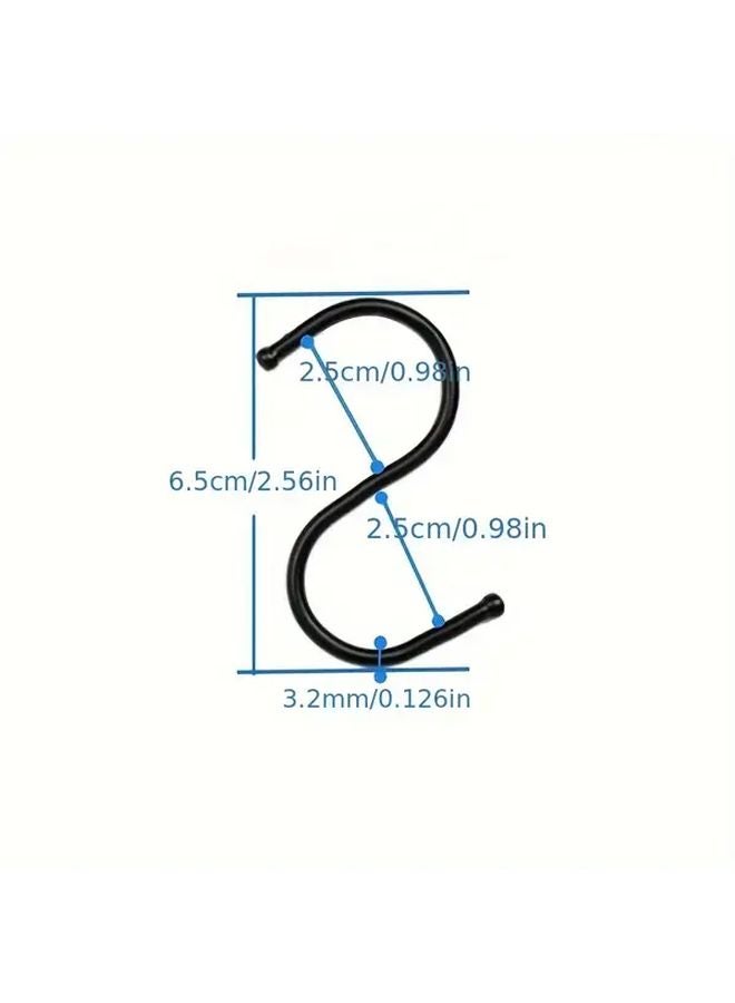 Heavy Duty Anti Slip S Shaped Metal Hooks For Hanging Plants Wardrobe Garden Kitchen - Image 4