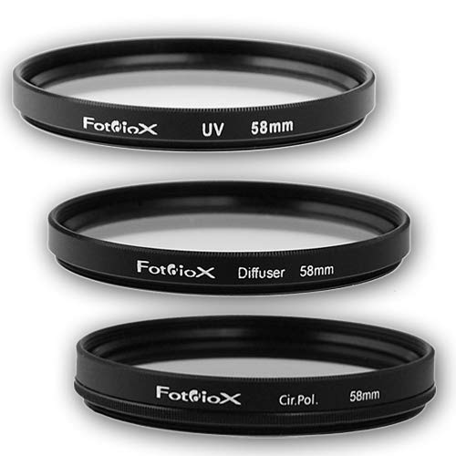 Fotodiox Filter Kit, UV, Circular Polarizer, Soft Diffuser, 58mm for Canon, Nikon, Sony, Olympus, Pentax, Panasonic Camera Lenses. - Image 3