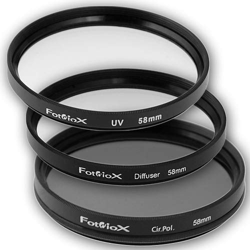 Fotodiox Filter Kit, UV, Circular Polarizer, Soft Diffuser, 58mm for Canon, Nikon, Sony, Olympus, Pentax, Panasonic Camera Lenses. - Image 4