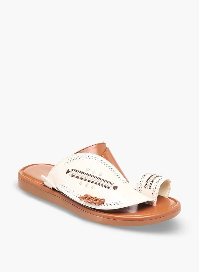 Al Waha Men Embroidered Arabic Sandals