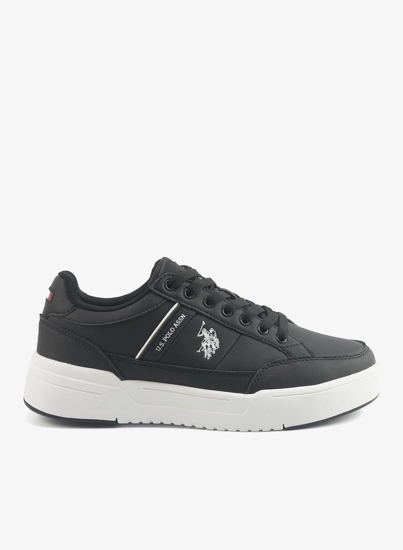 U.S. Polo Assn. Men's Black Classic Low-Top Sneakers,Lightweight Shoes Casual for Everyday Style - Image 1