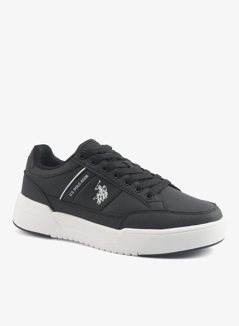 U.S. Polo Assn. Men's Black Classic Low-Top Sneakers,Lightweight Shoes Casual for Everyday Style - Image 3