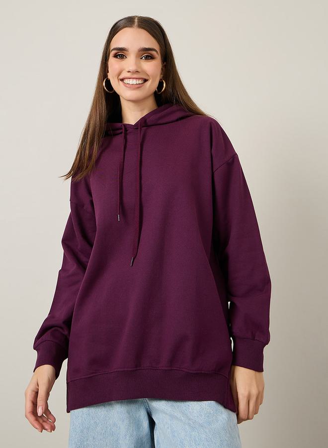 Styli Oversized Longline Hoodie with Dropped Shoulder - Image 1