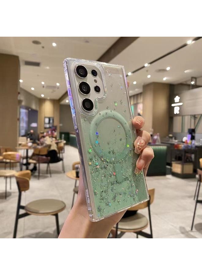 S-TOP Case For Samsung Galaxy S23 Ultra 5G Magsafe Glitter TPU Phone Protective Case - Image 1