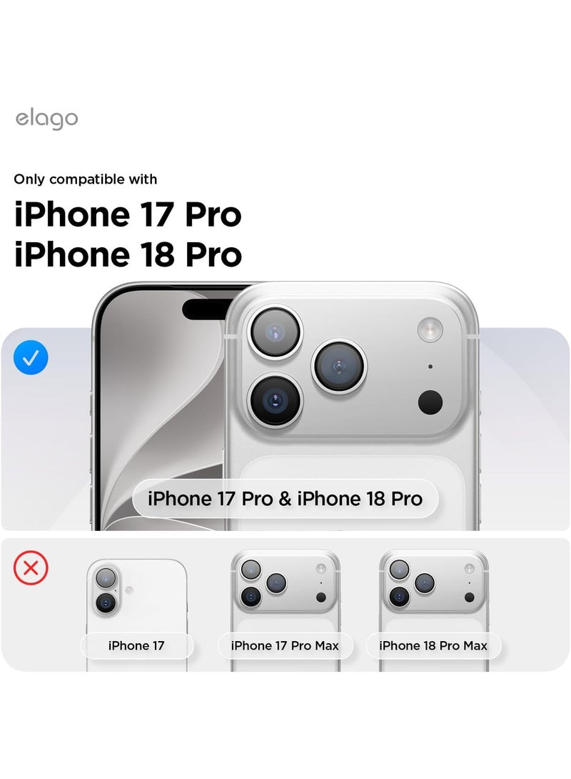 Elago Pebble Built-in Magnet for iPhone 18 Pro Case / 17 Pro Case Compatible with MagSafe, StoneSpray Texture, Slim TPU Cover, Raised Camera Protection, Camera Control Button- Dark Grey - Image 2