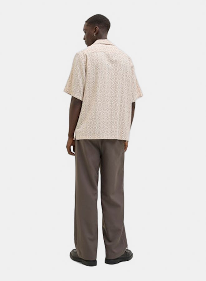 JACK & JONES JACK & JONES Mens Vincent Print Resort Shortsleeve Shirt  - Image 4