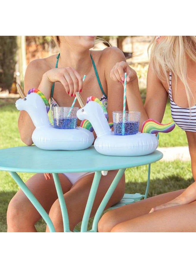 iShyan Inflatable Drink Holder 35 Pack Inflatabl Floats Floating Cup Holders Fun Floaties for Swimming Pool Party - Image 3