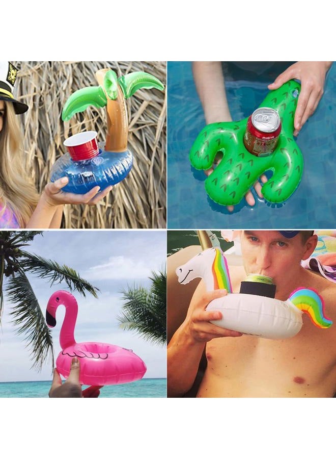 iShyan Inflatable Drink Holder 35 Pack Inflatabl Floats Floating Cup Holders Fun Floaties for Swimming Pool Party - Image 5