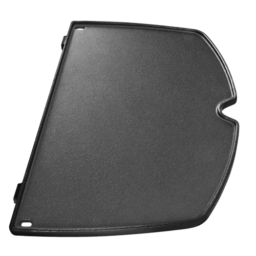 GGC 6558 Griddle for Weber Q100 Q120 Q1000 Q1200 Series Grills, Cast Iron Grill Parts for Weber Q100 Grills, 12.6" x 8.6" Cooking Griddle for Webbr Baby Q - Image 1