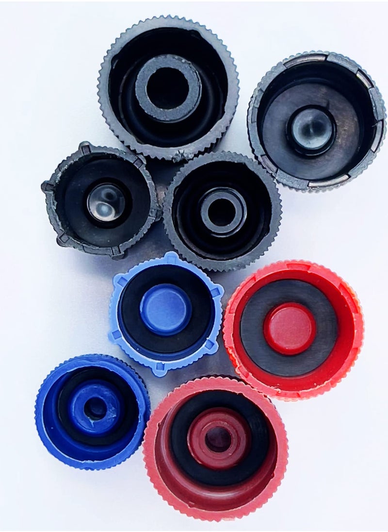 KASTWAVE - Air Conditioning Valve Core Kit, Car and Home AC R12 R134a Teflon Seal Refrigeration Schrader Valve Core with Valve Stem Core Tool Air Conditioning AC System Charging Port Seal Caps Kit - Image 1