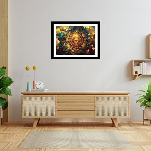DEKORSTATION Premium Mandala Designer Art Decor Print/Paintings for Living Room Drawing Room | Painting for Home Decoration | Size: 12x16 Inch - Image 2