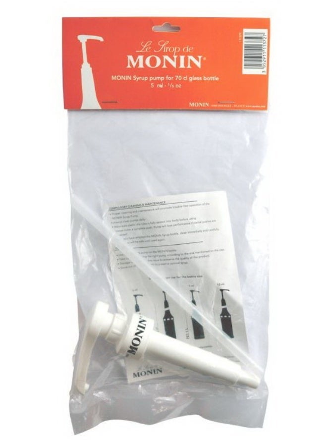 Monin 5 pcs Monin syrup dispensing pump 5 ml 1/6 oz per pump for Glass Bottles of Monin Syrup 0,7 liter and Pet Bottles of Monin Syrup 1 liter - Image 4