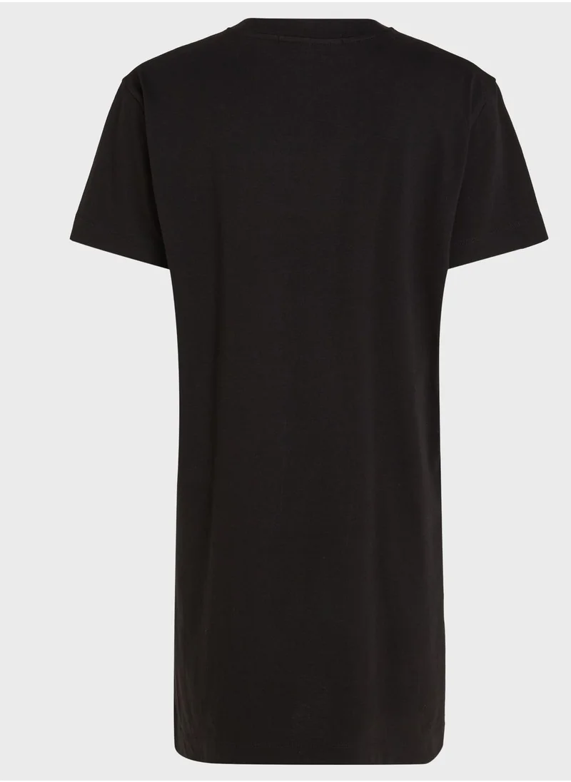 Calvin Klein Jeans Crew Neck Logo Dress