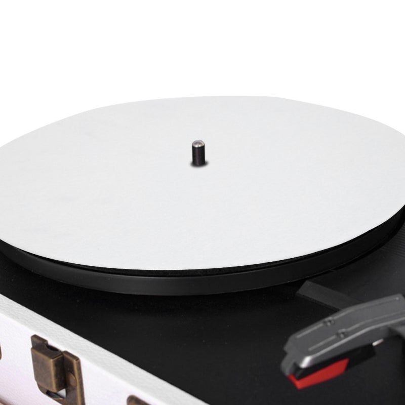 Premium Wool Turntable Platter Mat with Non-Slip Grooves for Vinyl Records - Anti-Shake Design with Label Recess for Audiophile Turntable Upgrade - Image 5