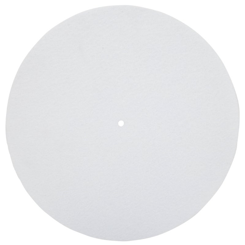 Premium Wool Turntable Platter Mat with Non-Slip Grooves for Vinyl Records - Anti-Shake Design with Label Recess for Audiophile Turntable Upgrade - Image 1