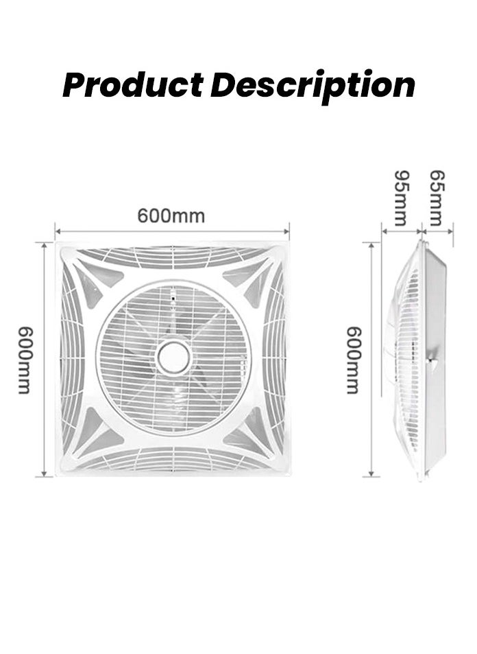 MODI - Ceiling fan with led light and remote 3 speed HWF2002 - Image 1