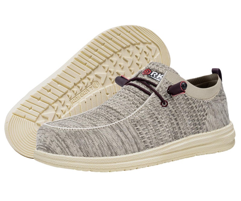 LARNMERN Slip On Steel Toe Loafers Women Work Safety Shoes Lightweight Comfortable Walking Sneakers(8.5 Women, Champagne) - Image 4