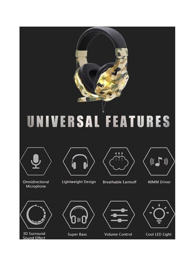 Gaming Headset Wired Over Ear Headphones - Image 4