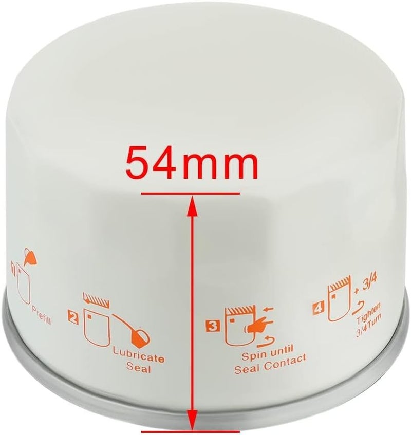 Harbot فلتر زيت 492932 لبرغس وستراتون 492932S 696854 695396 جون دير AM125424 GY20577 LG492932S كاواساكي 49065-7007 49065-0721 (عبوة من 2) - Image 4
