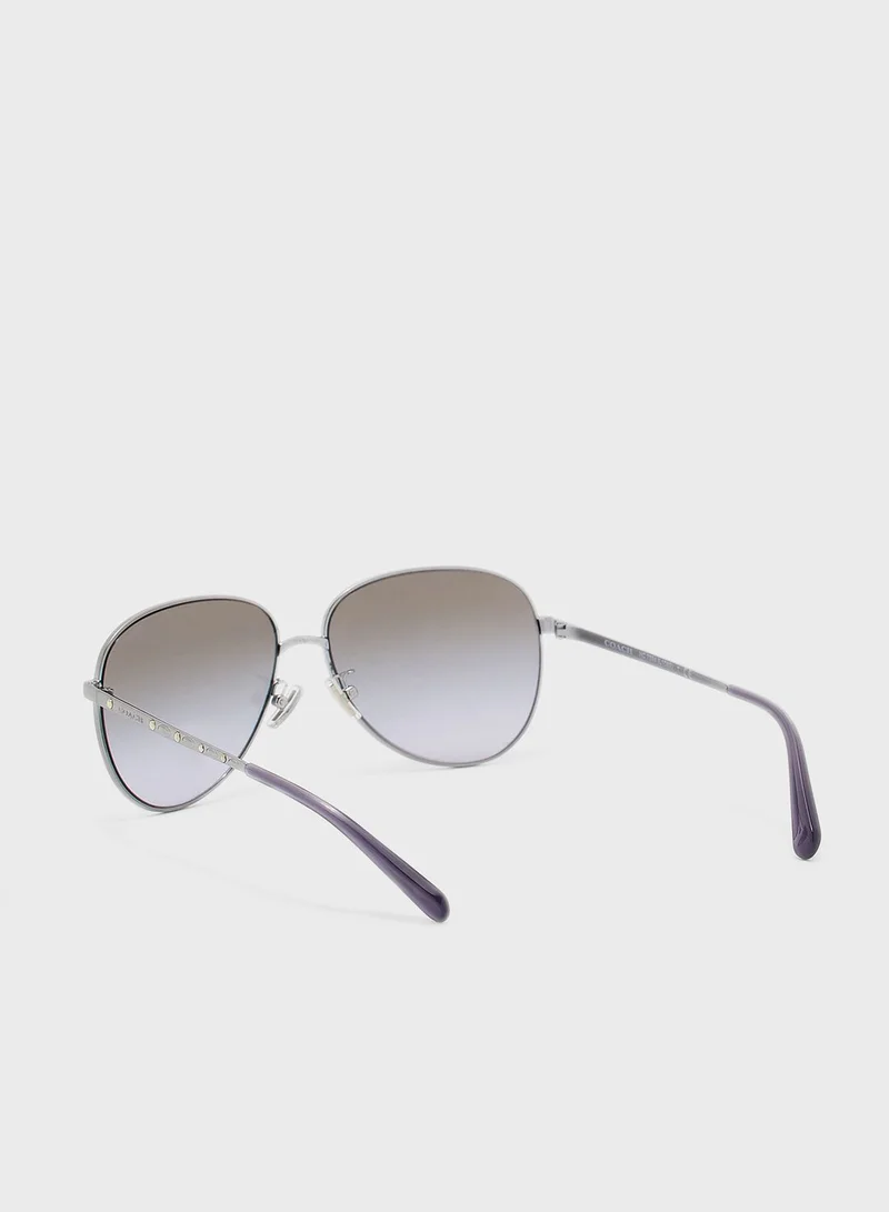 COACH 0HC7094  Aviator Sunglasses