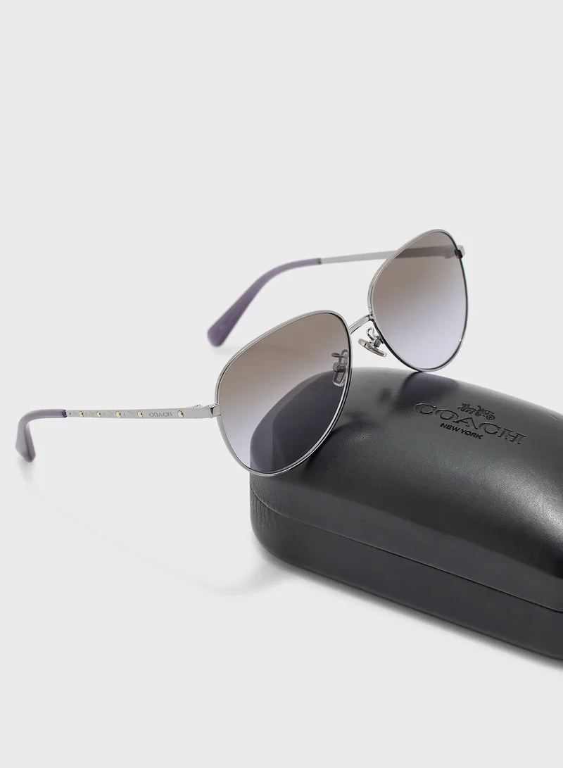 COACH 0HC7094  Aviator Sunglasses