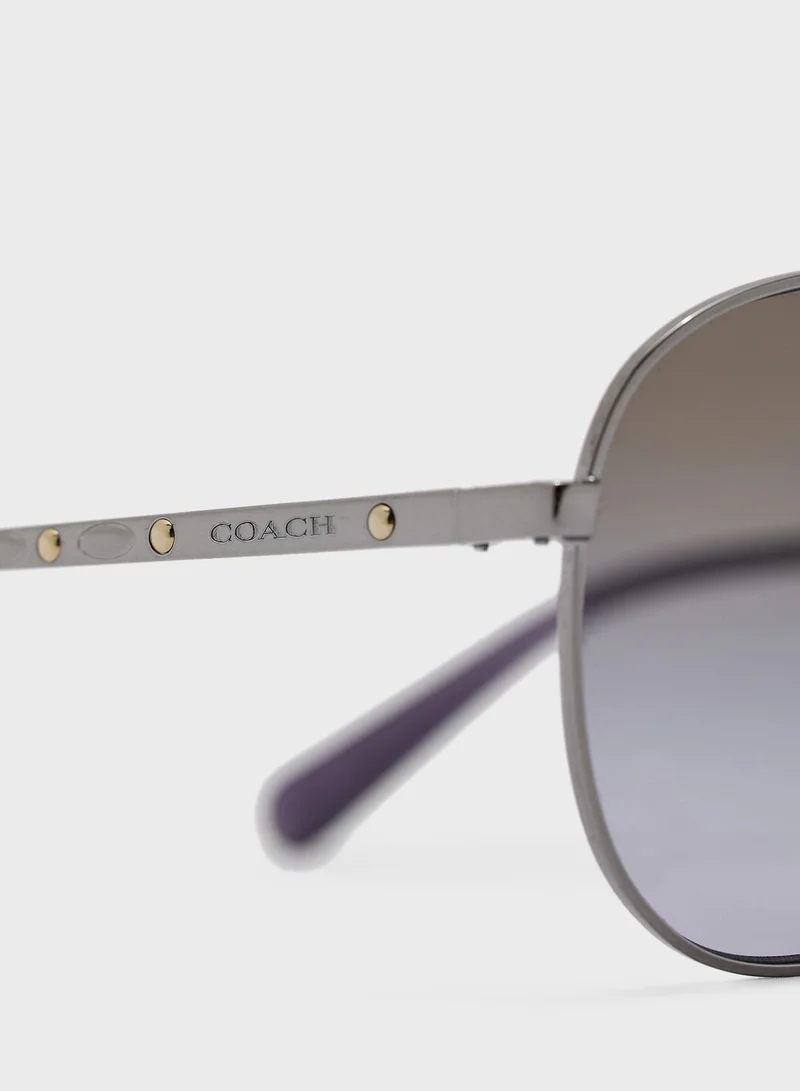 COACH 0HC7094  Aviator Sunglasses