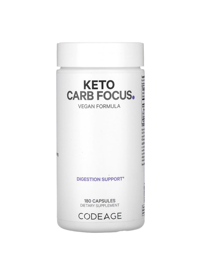 Codeage Keto Carb Focus, 180 Capsules
