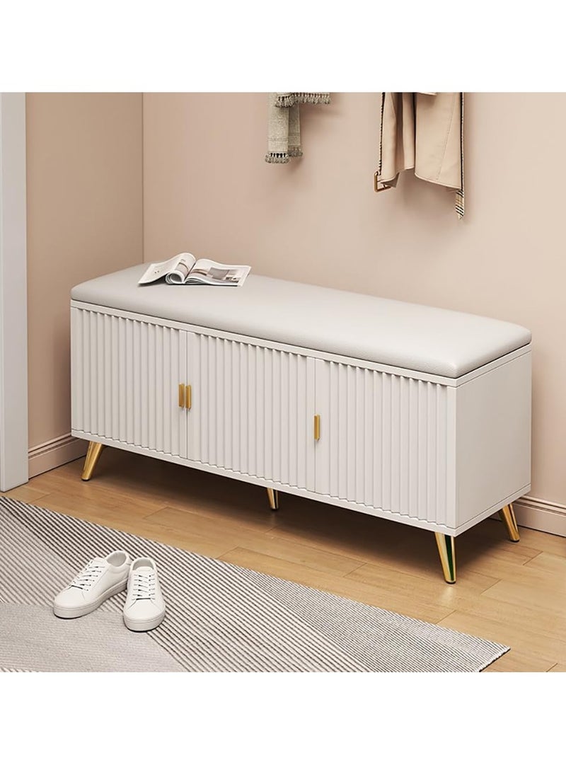 حذاء البراز ، رف الأحذية البراز مع لينة وسادة ، خزانة الأحذية مع اثنين من الأبواب ، خزانة الأحذية في الممر و غرفة النوم - Image 2