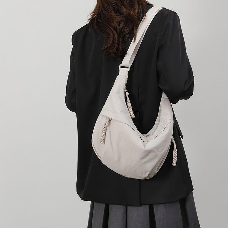 EMGILL Nylon Crescent Crossbody Bag for Women Shoulder Tote Handbag Casual Sling Bag Dumpling Purse Bag for Outdoor Travel - Image 4
