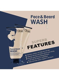 Qraa Men Face And Beard Wash - 100G(Pack Of 2), 100 G (Pack Of 2)  - Image 4