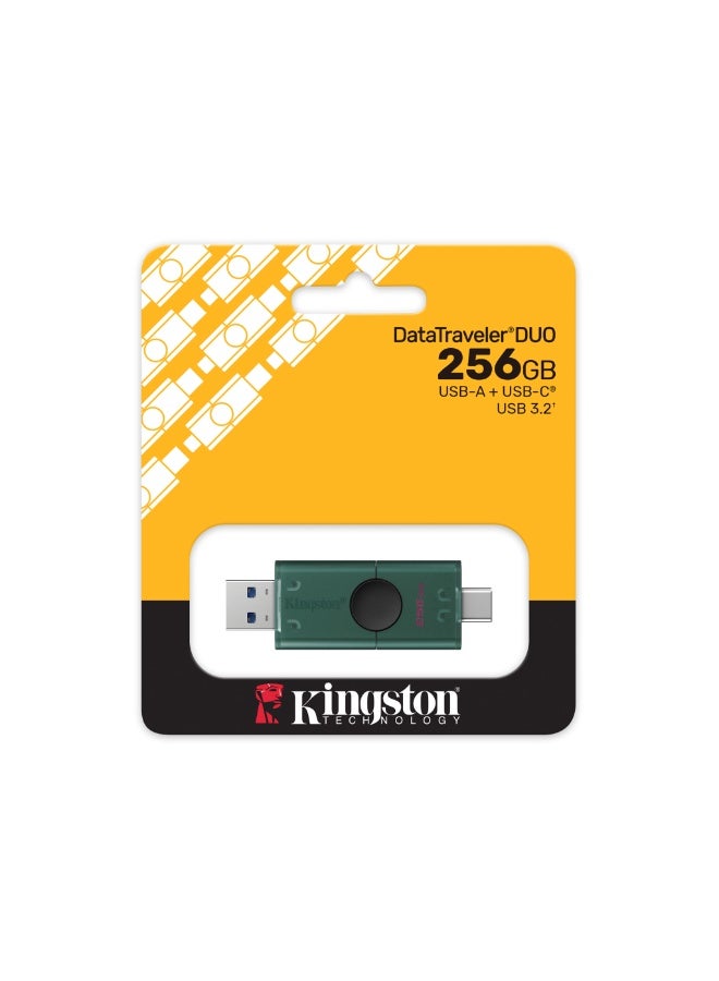كينغستون كينغستون DataTraveler Duo 256 جيجابايت بموصل USB مزدوج Type-A وType-C