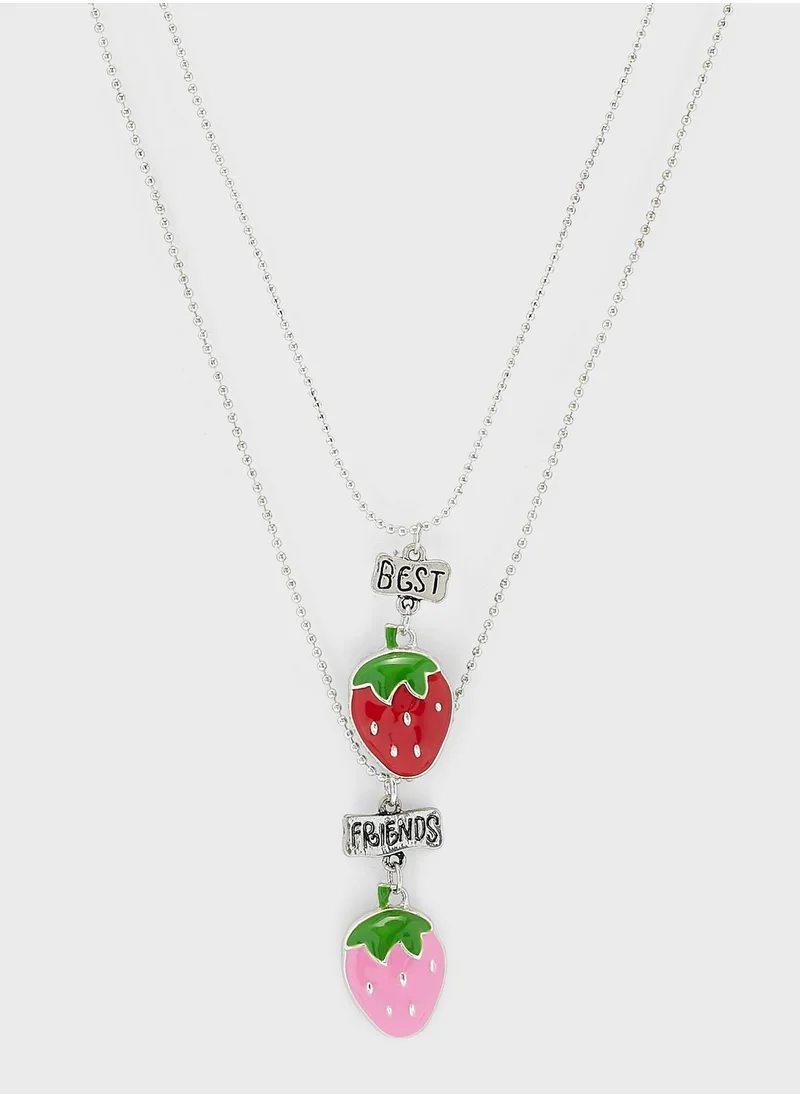 Claires Kids 2 Pack Pendant Necklace