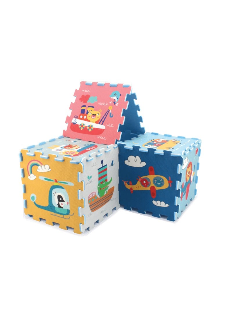 Sunta سجادة ألغاز النقل والحيوانات من سونتا / 9 قطع - Image 2