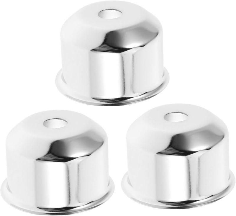 3 قطع من أطراف المصابيح المعدنية، أكواب زخرفية لحوامل أضواء الطاولة والسقف، ديكور منزلي متعدد الاستخدامات - Image 1