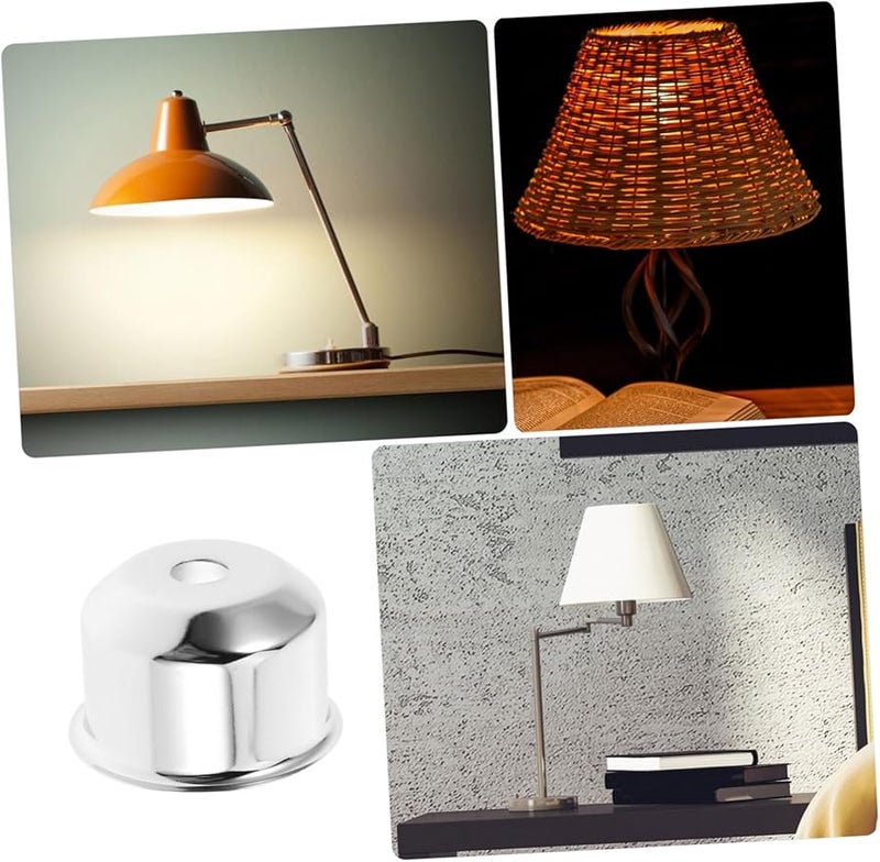 3 قطع من أطراف المصابيح المعدنية، أكواب زخرفية لحوامل أضواء الطاولة والسقف، ديكور منزلي متعدد الاستخدامات - Image 4