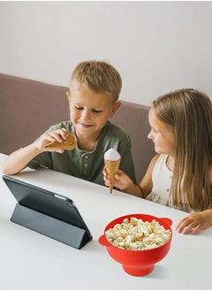 KASTWAVE Silicone Microwave Popcorn Popper with Lid, BPA Free Microwave Popcorn Popper  - Image 5