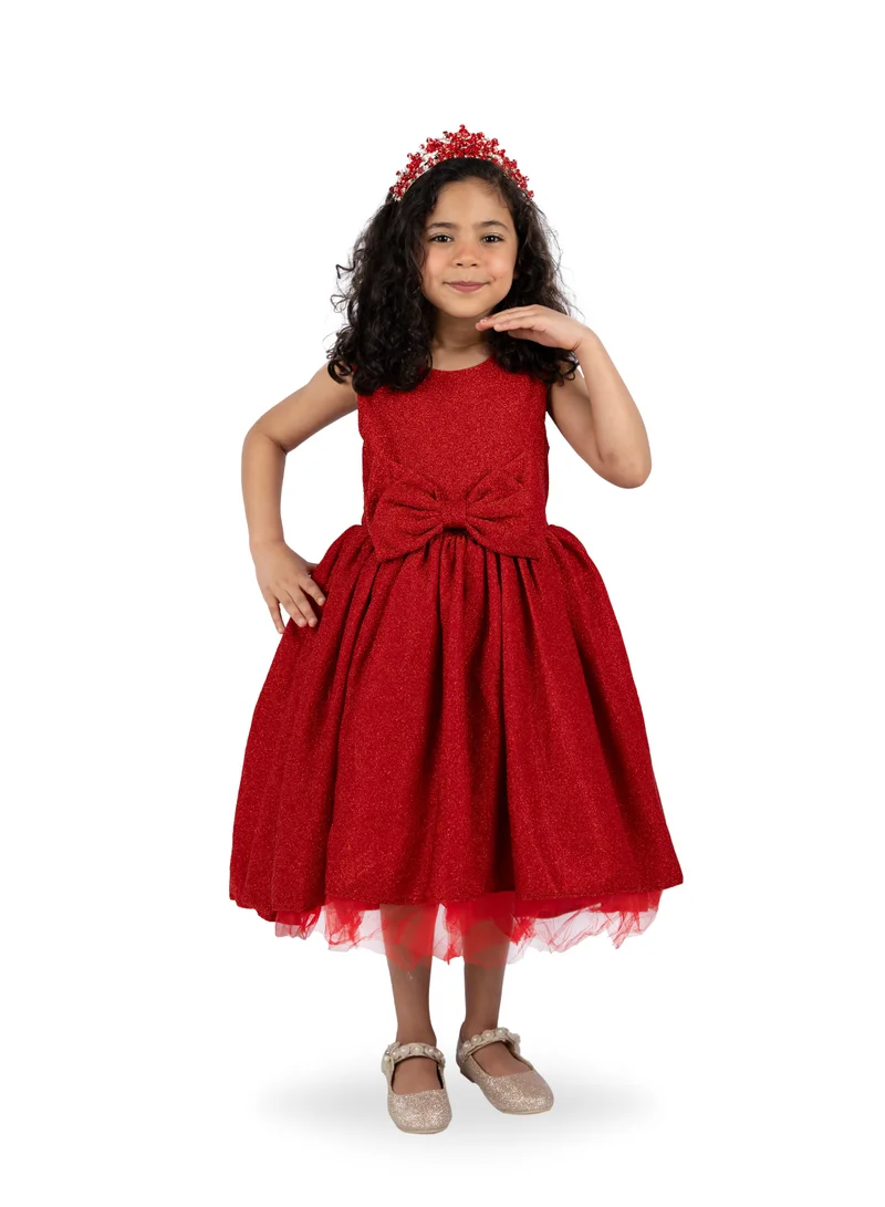 D'Daniela Bow Front Party Dress